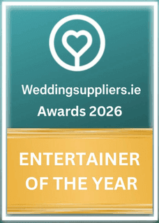 Weddingsuppliers.ie Awards 2026 badge: Entertainer of the Year